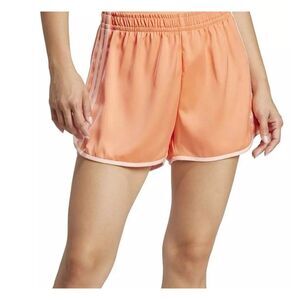 Adidas 3S Sprinter Shorts Women XS Semi Coral NWT Satin JD3122 Athletic